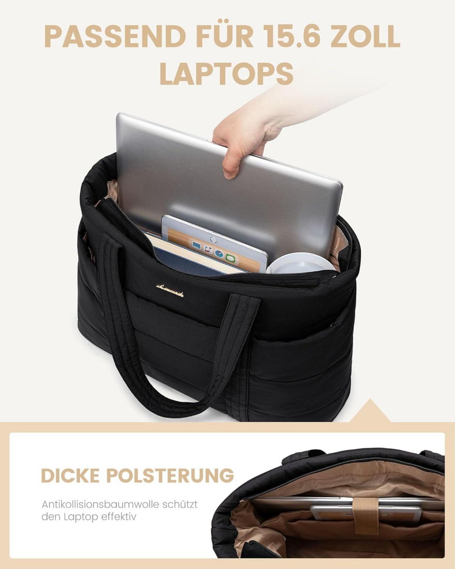 Damen Laptoptasche Tote Bag Arbeitstasche Bürotasche 13 Taschen