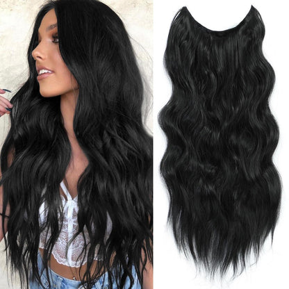 61cm lange gewellte Haarverlängerung mit Clips