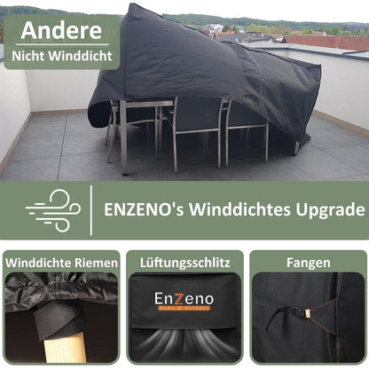 Wasserdichte Gartenmöbel Abdeckung 230x230x90cm für Loungemöbel