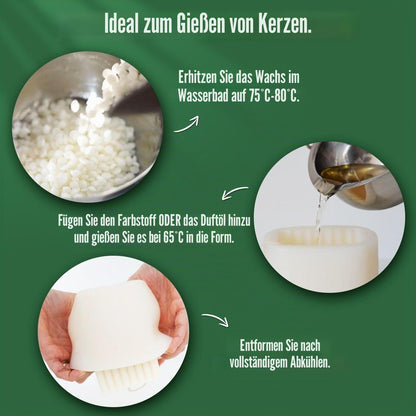 Natürliches Sojawachs für Kerzen – 15kg Granulat zum Gießen