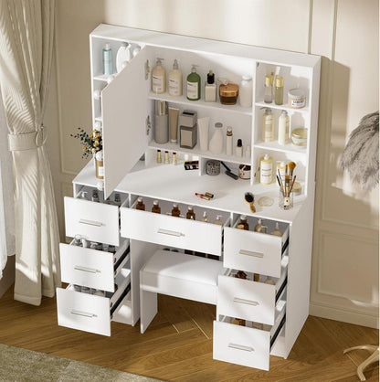 Schminktisch mit LED-Beleuchtung und