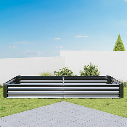 Hochbeet-Set Verzinktes Metall 232x113x30 cm Gemüse BlumenKräuter