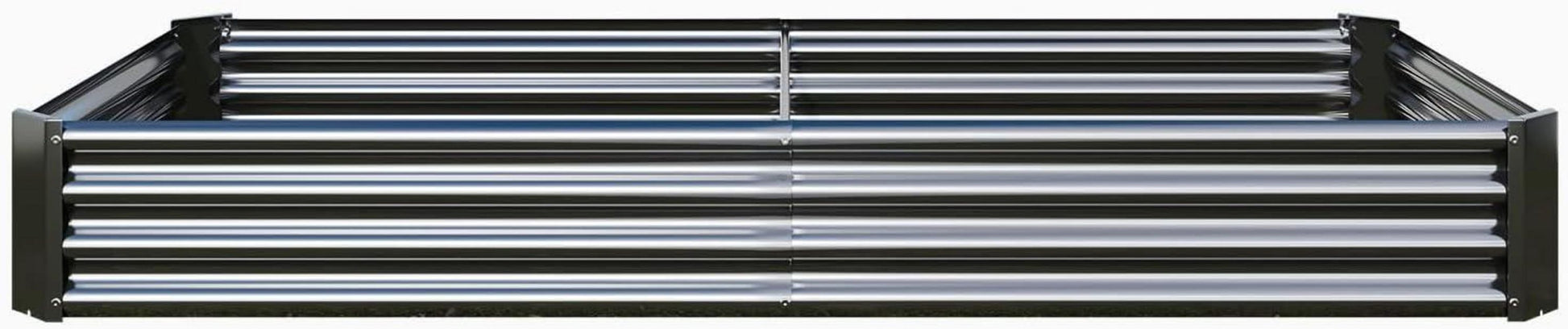 Hochbeet-Set Verzinktes Metall 232x113x30cm für Garten Gemüse Kräuter