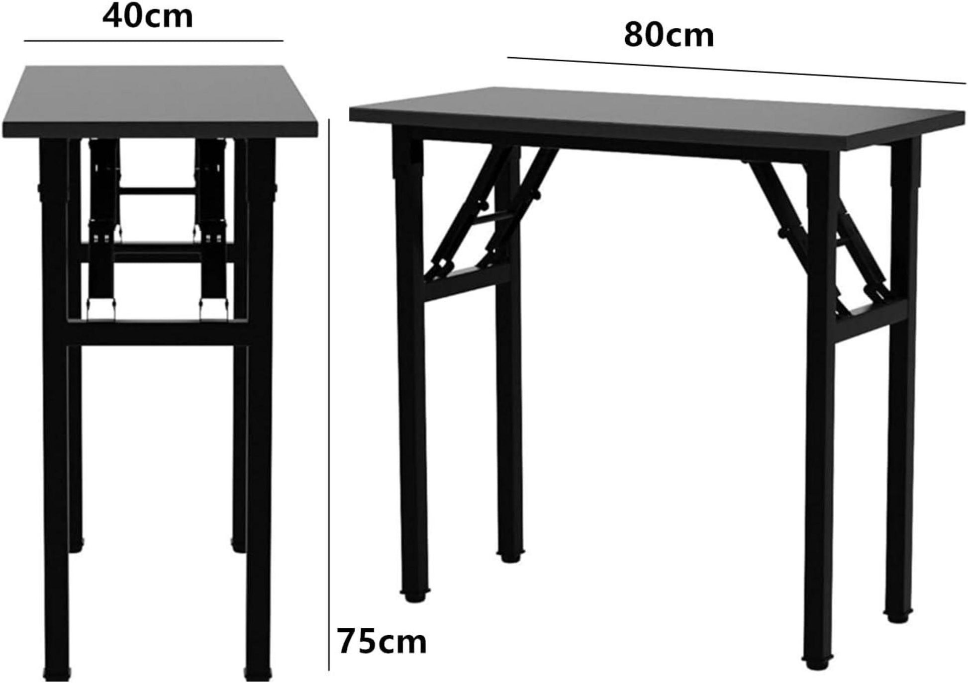 Klapptisch Schreibtisch Schwarz tragbarer Computertisch