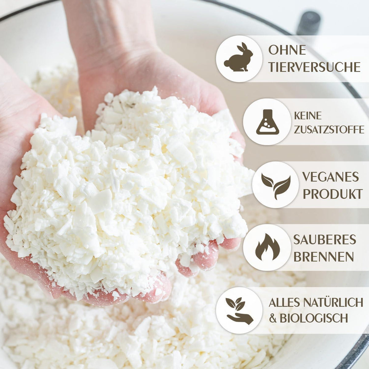 Sojawachs Flocken 15KG – Natürliches Wachs für Kerzen
