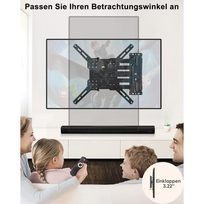 TV Wandhalterung 1035mm Schwenkbar, Neigbar, Drehbar für 26-65 Zoll TVs