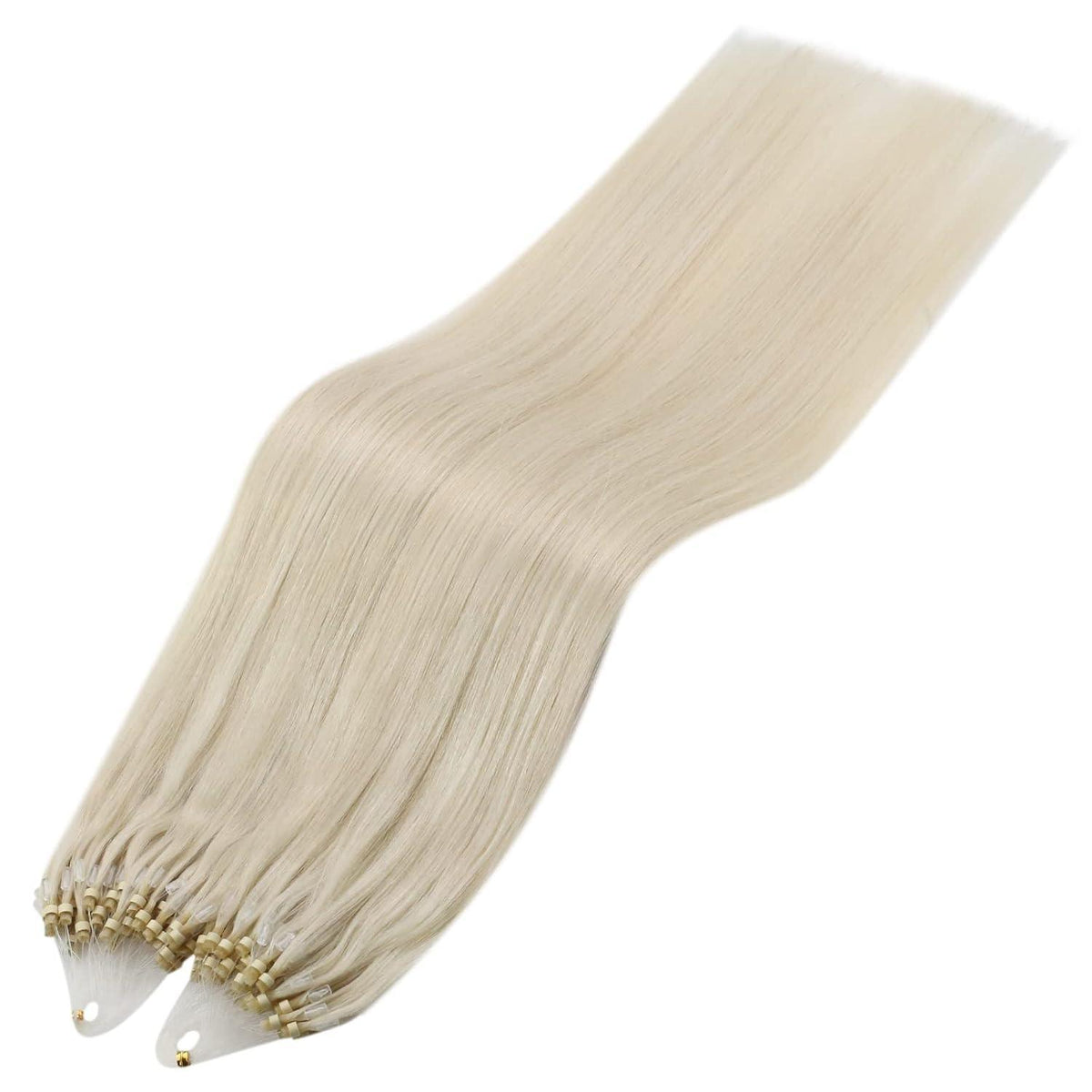 Echthaar Micro Extensions Platinblond 50cm – Kaltfusion