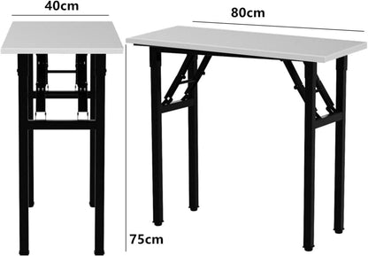 Klapptisch Schreibtisch 80cm Tragbarer Computertisch Studie Büro Holz