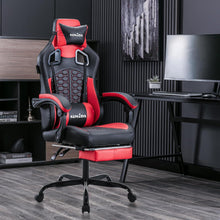 Ergonomischer Gaming-Stuhl mit Fußstütze und verstellbarer