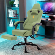 Ergonomischer Gaming Stuhl mit Fußstütze und