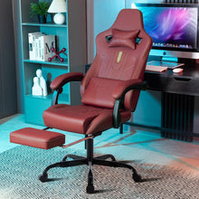 Ergonomischer Gaming Stuhl mit Fußstütze und
