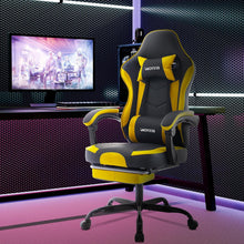 Ergonomischer Gaming Stuhl mit Fußstütze und