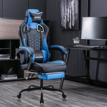 Ergonomischer Gaming Stuhl mit Fußstütze und