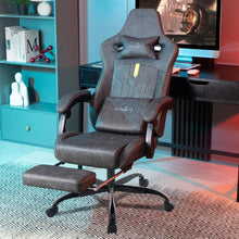 Ergonomischer Gaming Stuhl mit Fußstütze und