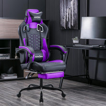 Ergonomischer Gaming Stuhl mit Fußstütze