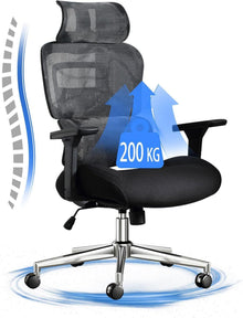 Ergonomischer Bürostuhl mit 3D Kissen & 4D Armlehnen