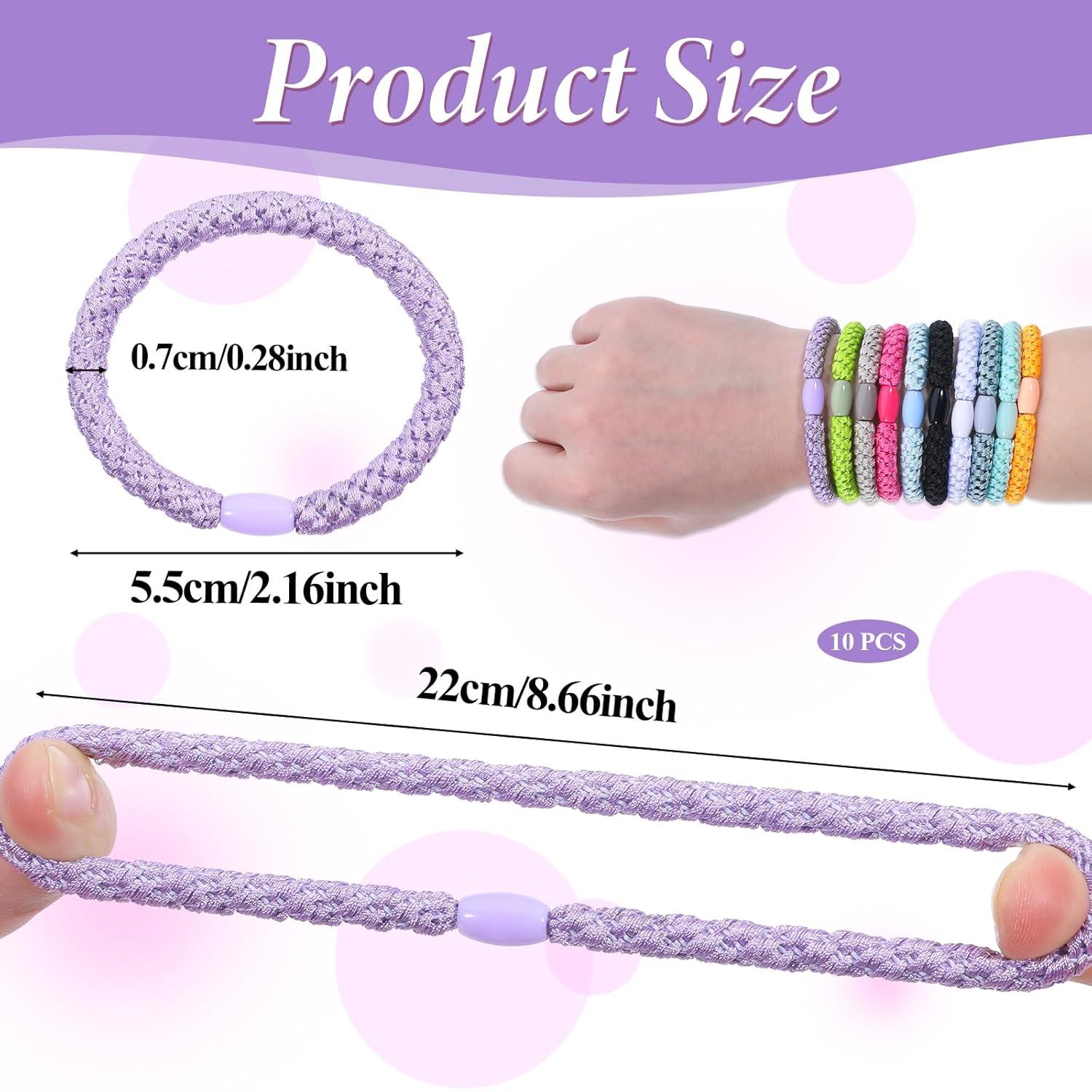 10er Pack Elastische Geflochtene Haargummis Damen für dickes