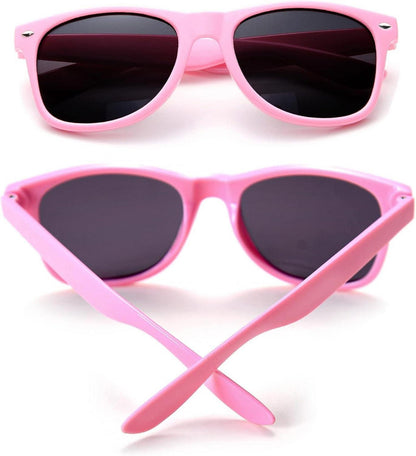 Bunte Neon Party Sonnenbrille Set Lustige Vintage Brillen 6 Stücke