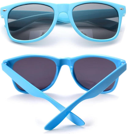 Bunte Neon Sonnenbrillen Set Vintage Brillen Party 6 Stücke