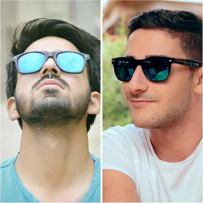 6er Set Bunte Sonnenbrille Vintage Party Herren Damen UV-Schutz