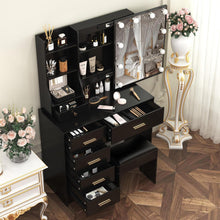 Schminktisch LED-Beleuchtung Verstellbarer Spiegel Make-up