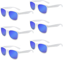 Bunte Neon Sonnenbrillen Set Retro Vintage Party Accessoire