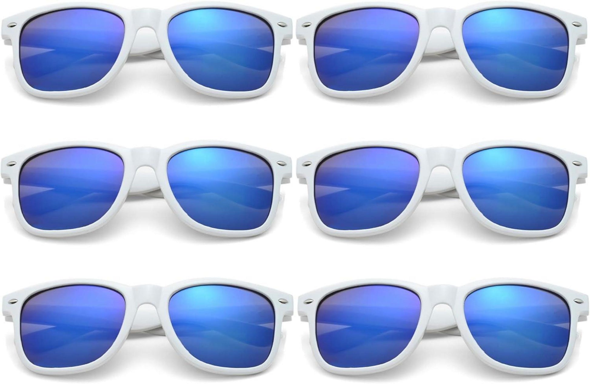 Bunte Neon Sonnenbrillen Set Retro Vintage Party Accessoire