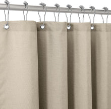 Duschvorhang Leinen Stoff Wasserdicht Schwer Anti-Schimmel 182x182cm