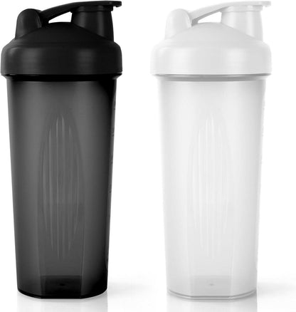Protein Shaker 600ml Eiweiß Shaker mit Edelstahl-Mischkugel