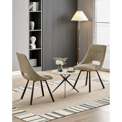 Drehbarer Esszimmerstuhl Set |, Ergonomisch & 360°