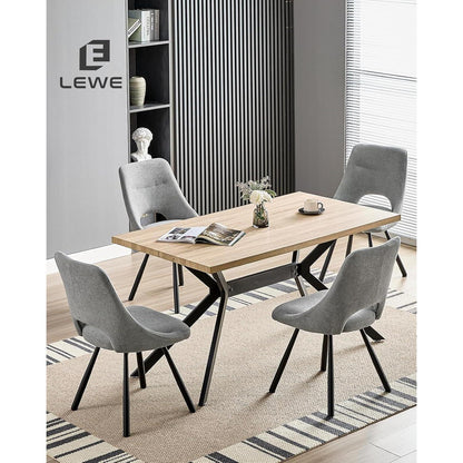 Drehbare Esszimmerstühle 2er Set – Grau, Komfort & Design