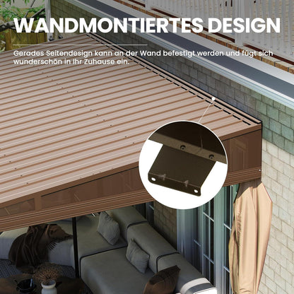 Domi Pavillon 3,6 x 6,1 m – Hardtop Terrassenüberdachung
