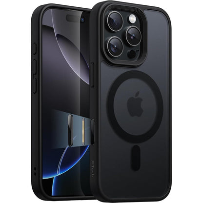 Magnetische Hülle für iPhone 16 Pro Max mit MagSafe, matt schwarz