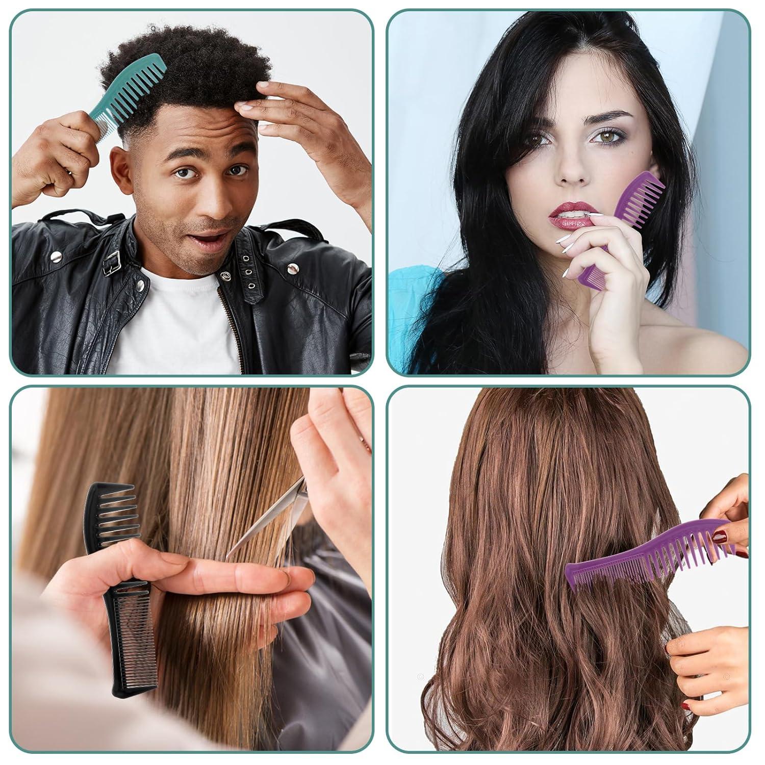 Lockenkamm Naturlocken Haarkamm Set 6 Stk Damen Herren