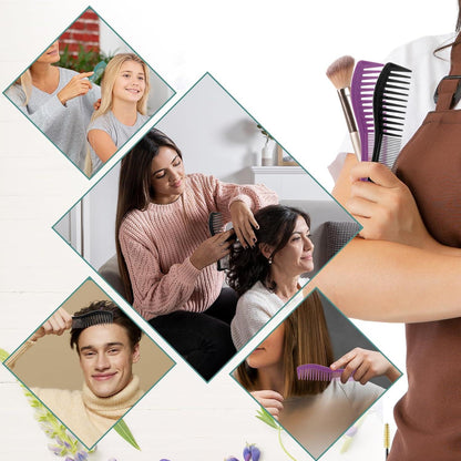 Lockenkamm Naturlocken Haarkamm Set 6 Stk Damen Herren