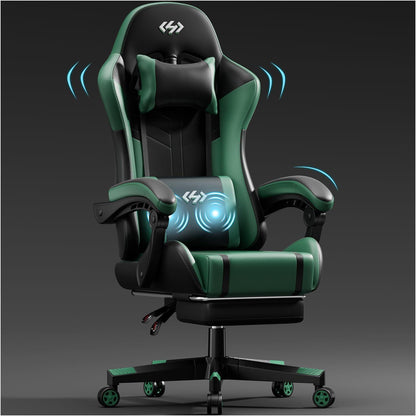 Gaming Stuhl mit Massagefunktion, Ergonomisch & Gepolstert