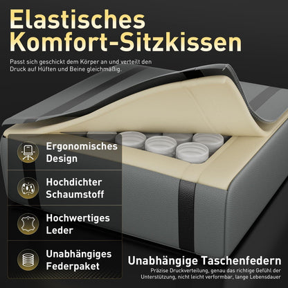 Gaming Stuhl Massagefunktion Ergonomischer Gamer Racing Sessel