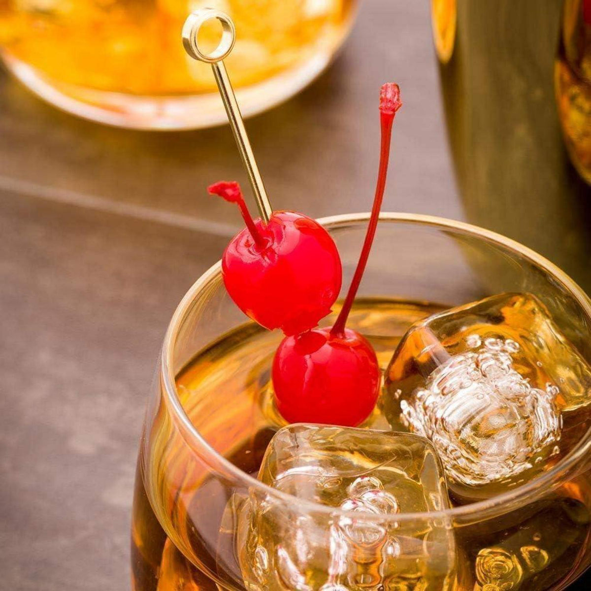 12 Edelstahl Cocktailspieße - Martini Picks für Party & Bar