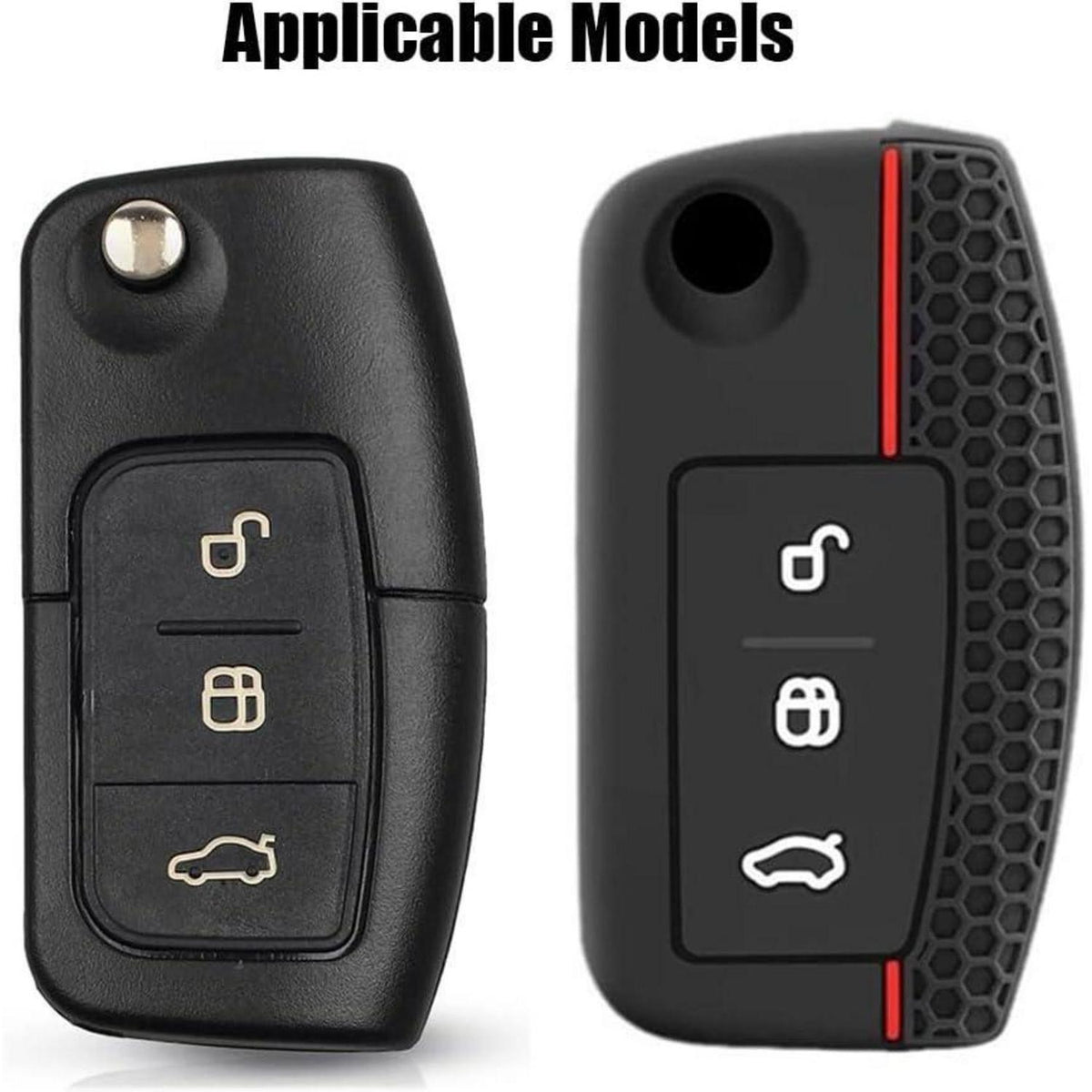 Silikon Schlüsselhülle für Ford Focus Fiesta Mondeo Kuga