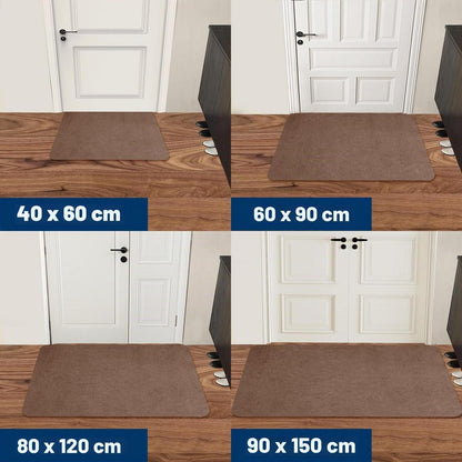 Schmutzfangmatte Braun 80x120cm – Saugfähig & Rutschfest