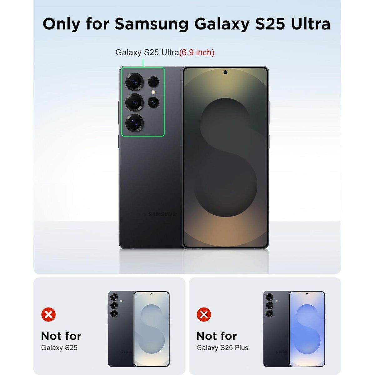 Wasserdichte Hülle für Samsung S25 Ultra mit MagSafe, Schwarz