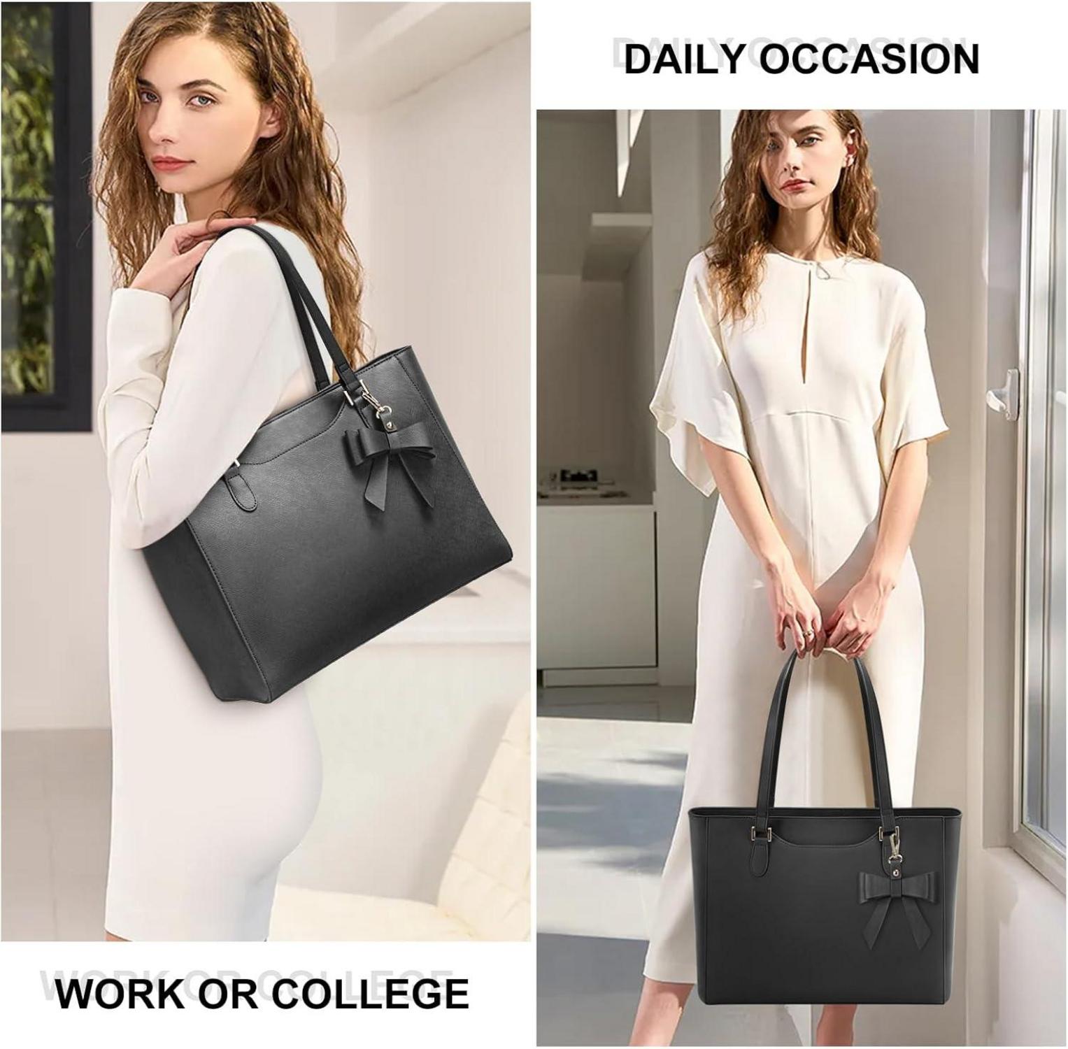 Handtasche Damen Groß Schwarz Wasserdicht Tote Bag Henkeltasche