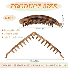 6er Set Vintage Bananen Haarspangen für Damen und Mädchen