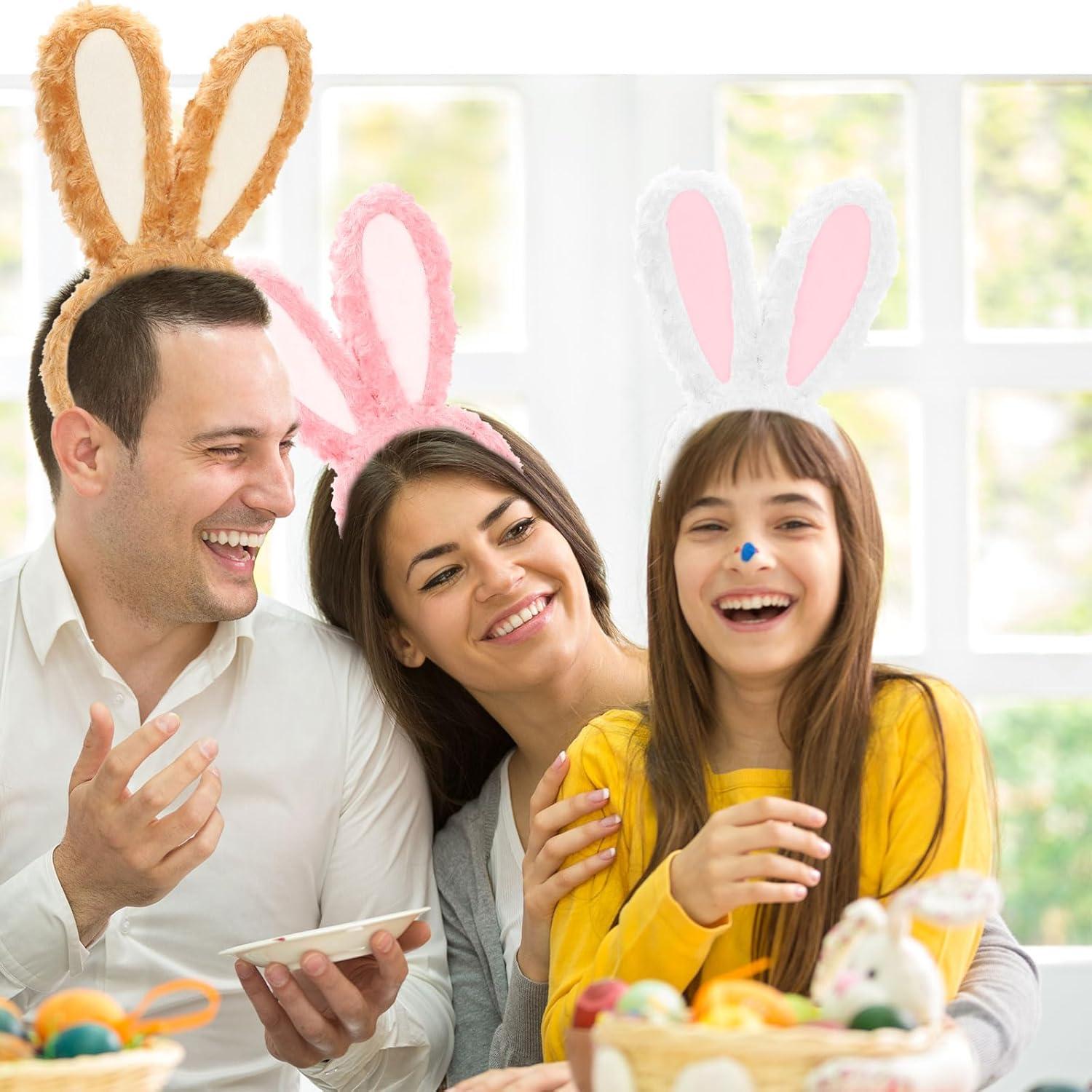 Plüsch Hasenohren Haarreif Ostern Party Stirnband