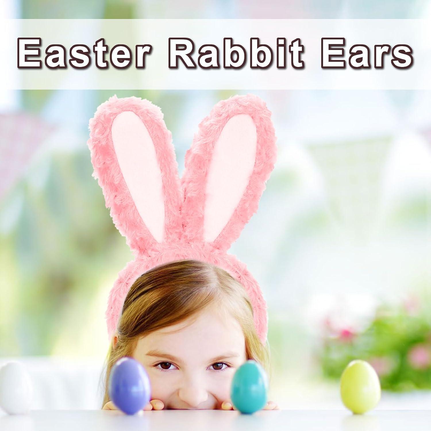Hasenohren Haarreif Plüsch Hase Ohren Haarbänder Ostern Rosa