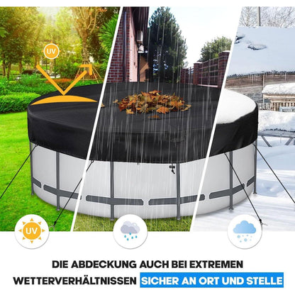 Runde Poolabdeckung Ø 370 cm – Wetterfest & UV-Resistent