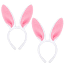 Hasenohren Haarreif Plüsch Hase Stirnband - 2 Stück Rosa