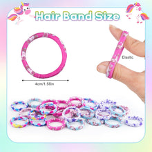 30 Stück Nylon Haargummis Mädchen Damen Set 4cm - Bunte