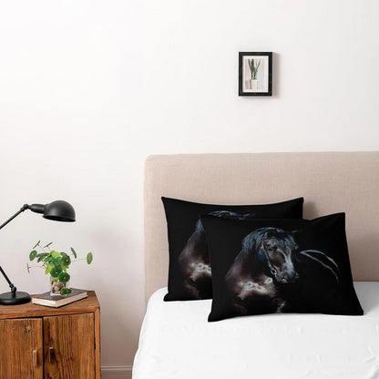 3D Pferd Bettwäsche Set 135x200cm – Weiche Mikrofaser