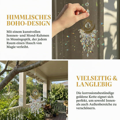 Kristall Sonnenfänger Anhänger Regenbogen – Dekoration für Fenster & Garten